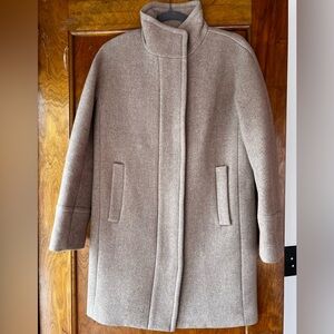 J. Crew Wool Blend Tan Peacoat, 0